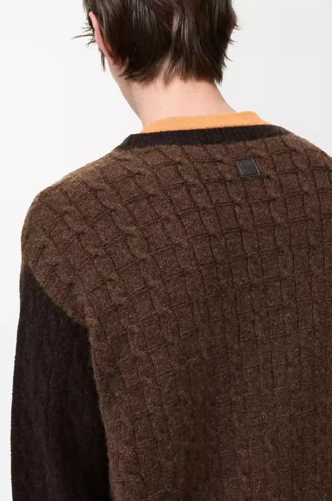 Sweater in cashmere Brown/Dark Brown