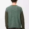 Sweater in cashmere Light Green/Khaki Green