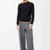 Sweater in wool Black/Grey Sweater in wool Black/Grey