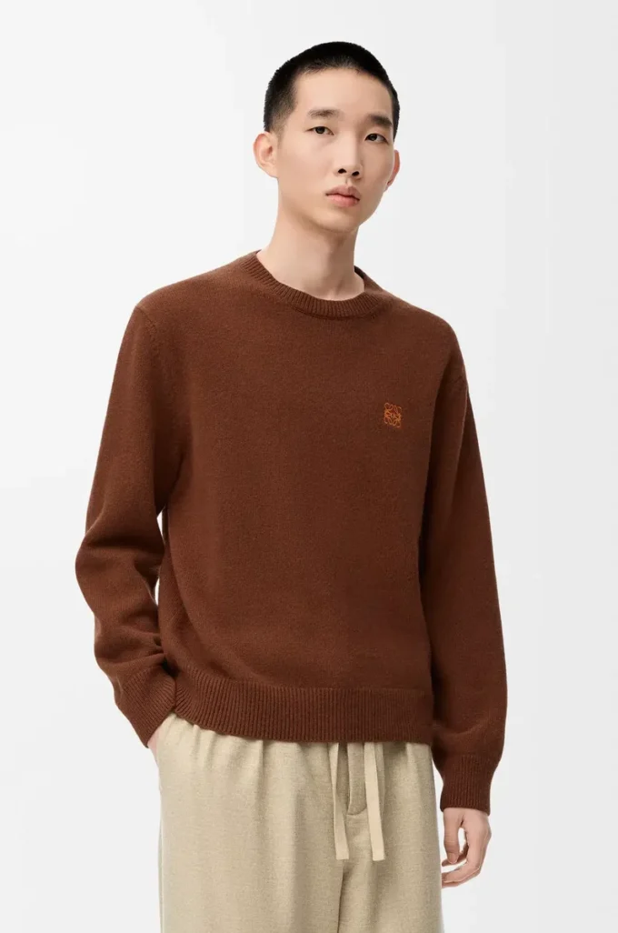 Sweater in wool Brown Sweater in wool Brown