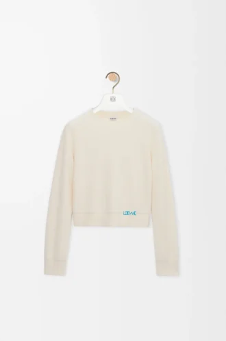 Sweater in wool Ecru Sweater in wool Ecru