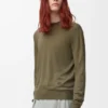 Sweater in wool Green/Khaki Green