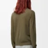 Sweater in wool Green/Khaki Green