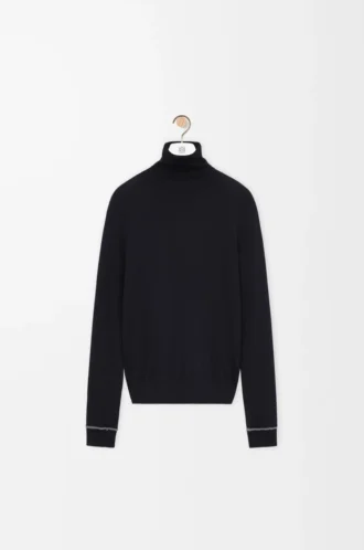 Sweater in wool Navy/Grey Sweater in wool Navy/Grey