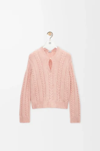 Sweater in wool Pink Sweater in wool Pink