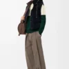 Sweater in wool White/Green Sweater in wool White/Green
