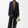 Tailored jacket in wool Navy Blue Tailored jacket in wool Navy Blue
