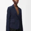 Tailored jacket in wool Navy Blue Tailored jacket in wool Navy Blue