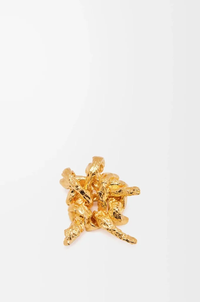 Tarantella brooch in sterling silver Gold Tarantella brooch in sterling silver Gold