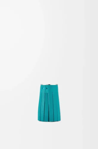 Tassel dice in calfskin Emerald Green