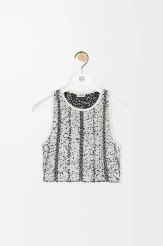 Top in wool White/Black Top in wool White/Black
