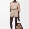 Towel in cotton Brown/Beige