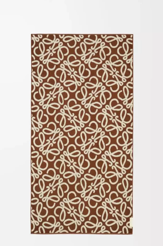 Towel in cotton Brown/Beige