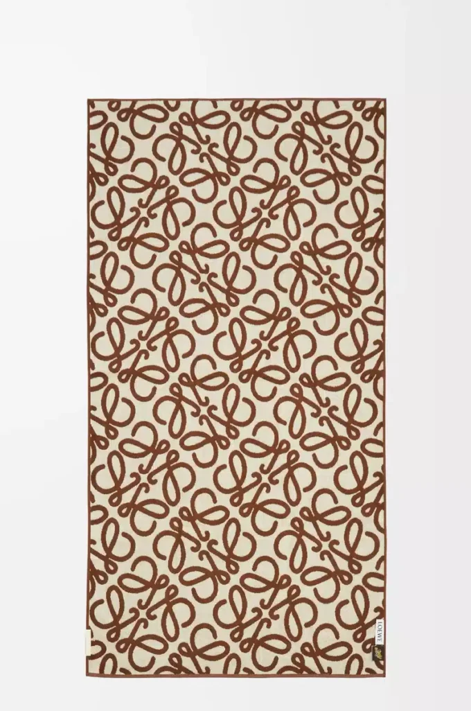Towel in cotton Brown/Beige
