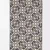 Towel in cotton Navy Blue/Beige
