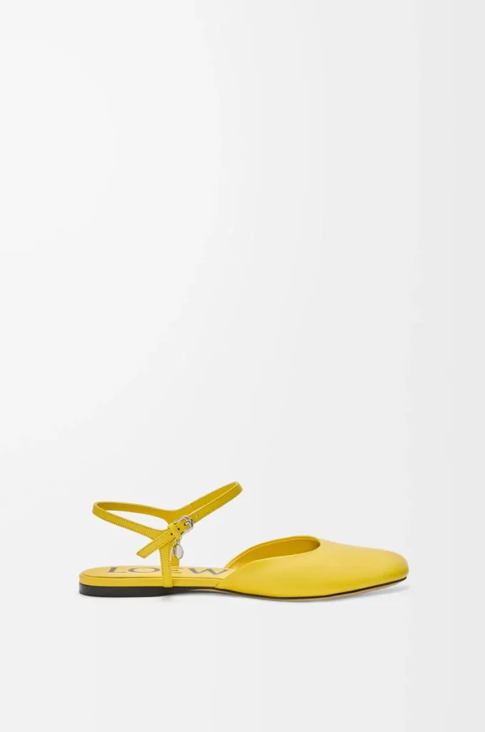 Toy ankle strap ballerina in lambskin Dandelion Toy ankle strap ballerina in lambskin Dandelion