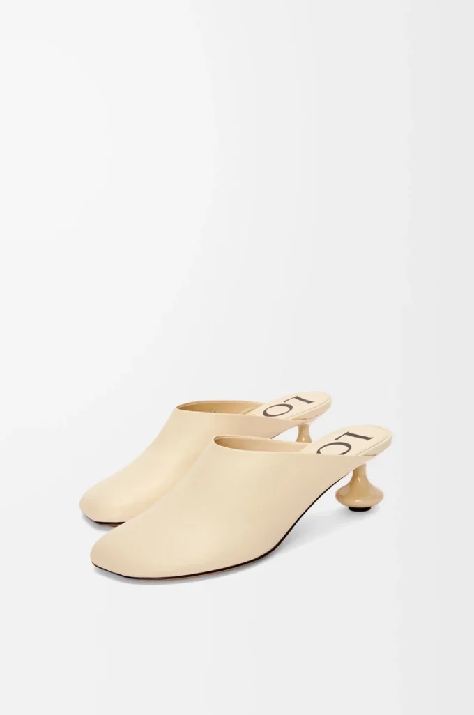 Toy mule in goatskin Oat Milk Toy mule in goatskin Oat Milk