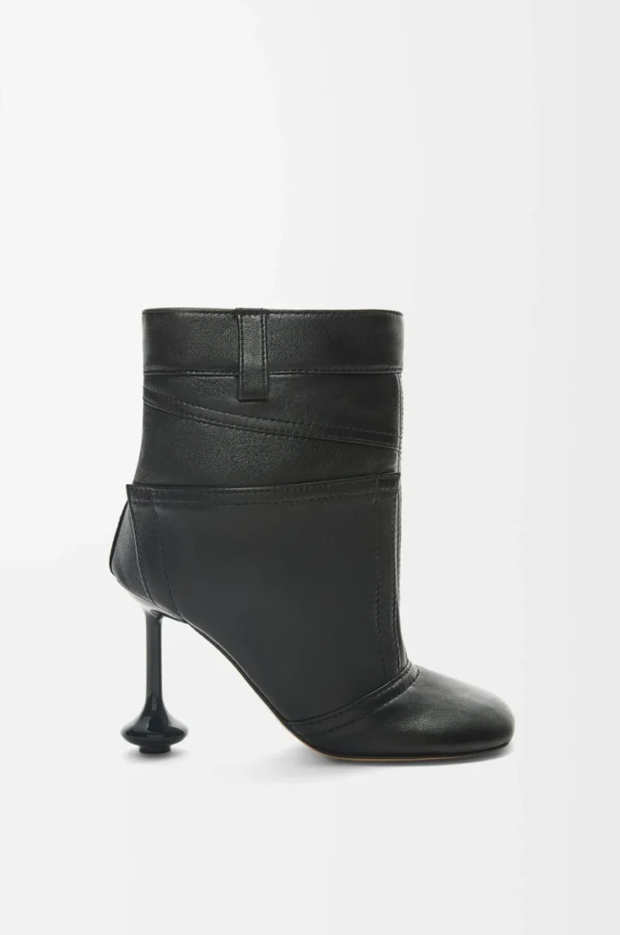 Toy Panta ankle bootie in nappa lambskin Black