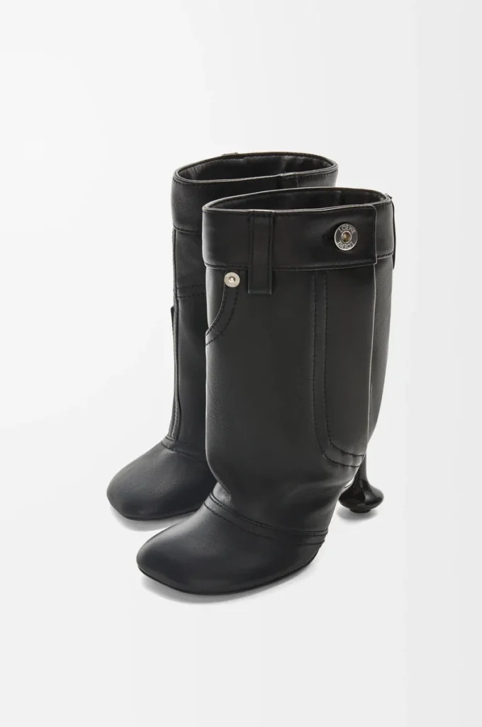 Toy Panta ankle bootie in nappa lambskin Black