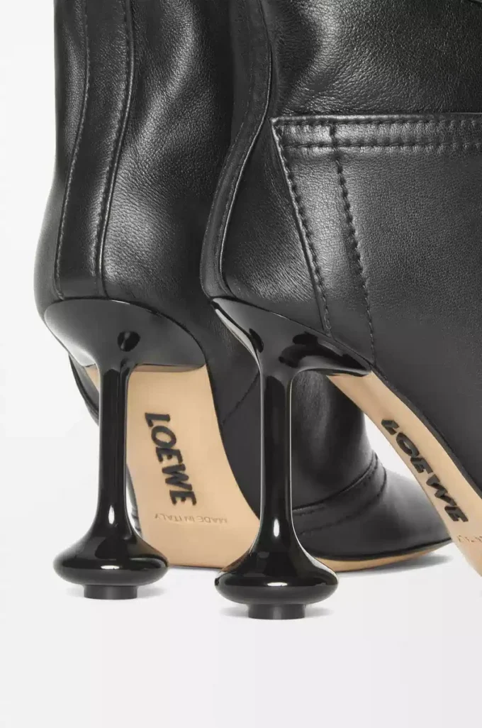 Toy Panta ankle bootie in nappa lambskin Black