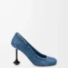 Toy pump in denim Washed Denim