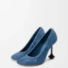 Toy pump in denim Washed Denim