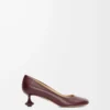 Toy pump in goatskin Burgundy