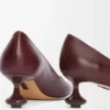 Toy pump in goatskin Burgundy