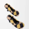 Toy pump in jacquard knit Multicolor Deep Navy