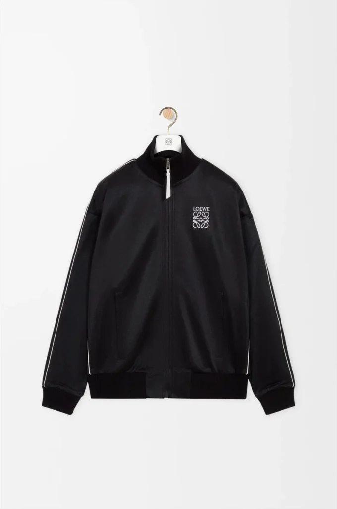 Tracksuit jacket in technical jersey Black Tracksuit jacket in technical jersey Black