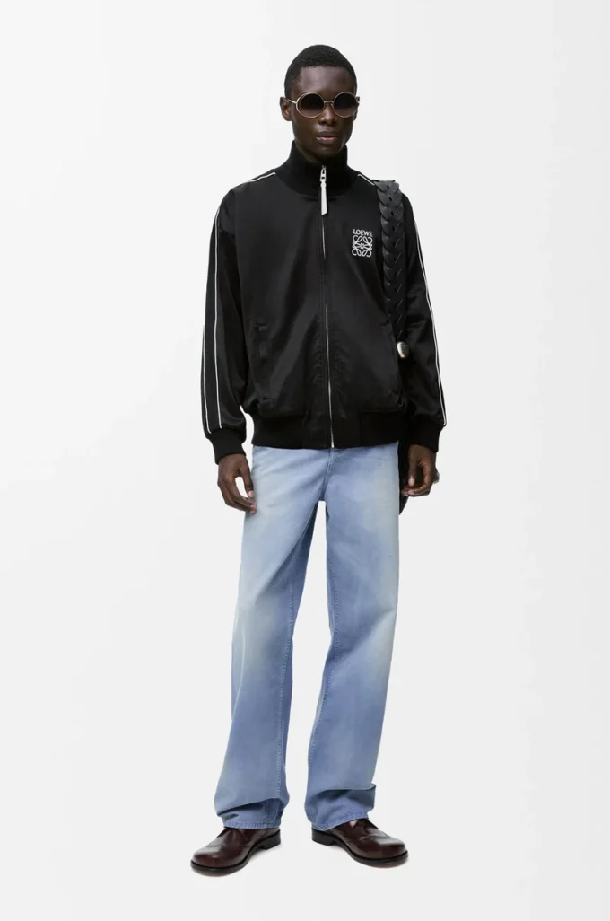 Tracksuit jacket in technical jersey Black Tracksuit jacket in technical jersey Black