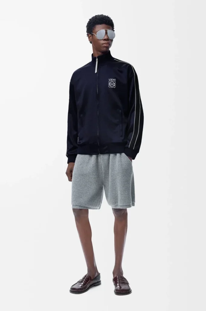 Tracksuit jacket in technical jersey Dark Navy Tracksuit jacket in technical jersey Dark Navy