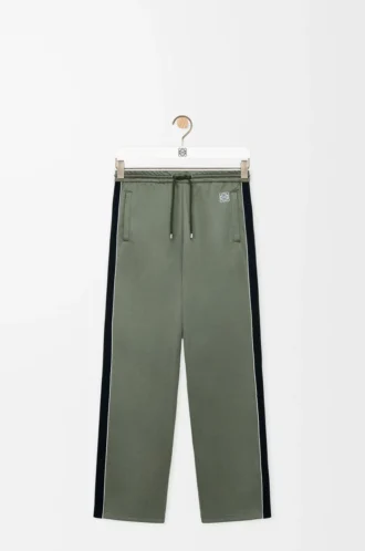 Tracksuit trousers in technical jersey Khaki Green