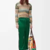 Tracksuit trousers in technical jersey Pop Green Tracksuit trousers in technical jersey Pop Green