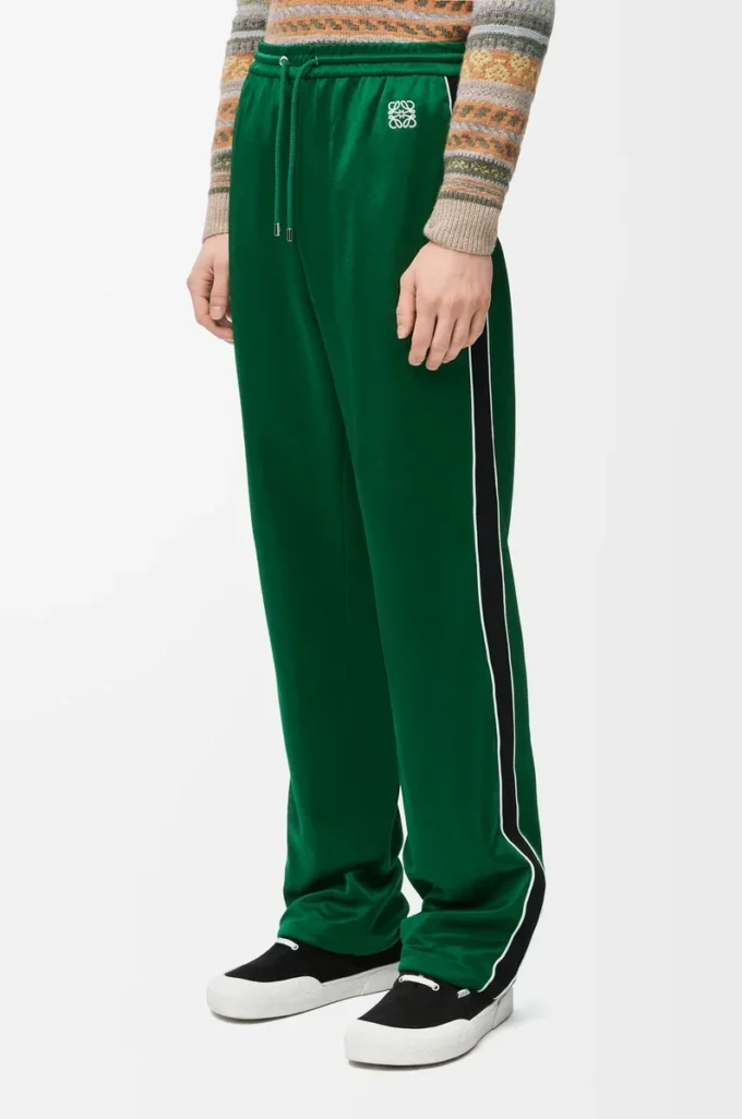 Tracksuit trousers in technical jersey Pop Green Tracksuit trousers in technical jersey Pop Green