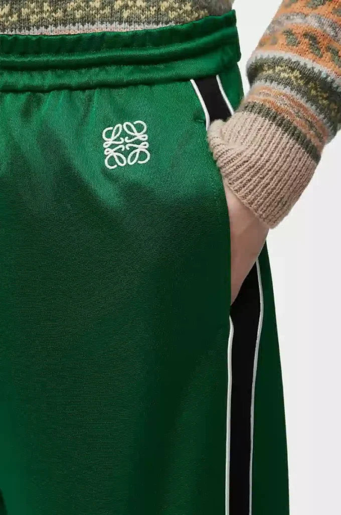 Tracksuit trousers in technical jersey Pop Green Tracksuit trousers in technical jersey Pop Green