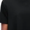Trapeze dress in cotton blend Black