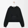 Trapeze hoodie in cotton blend Black Trapeze hoodie in cotton blend Black