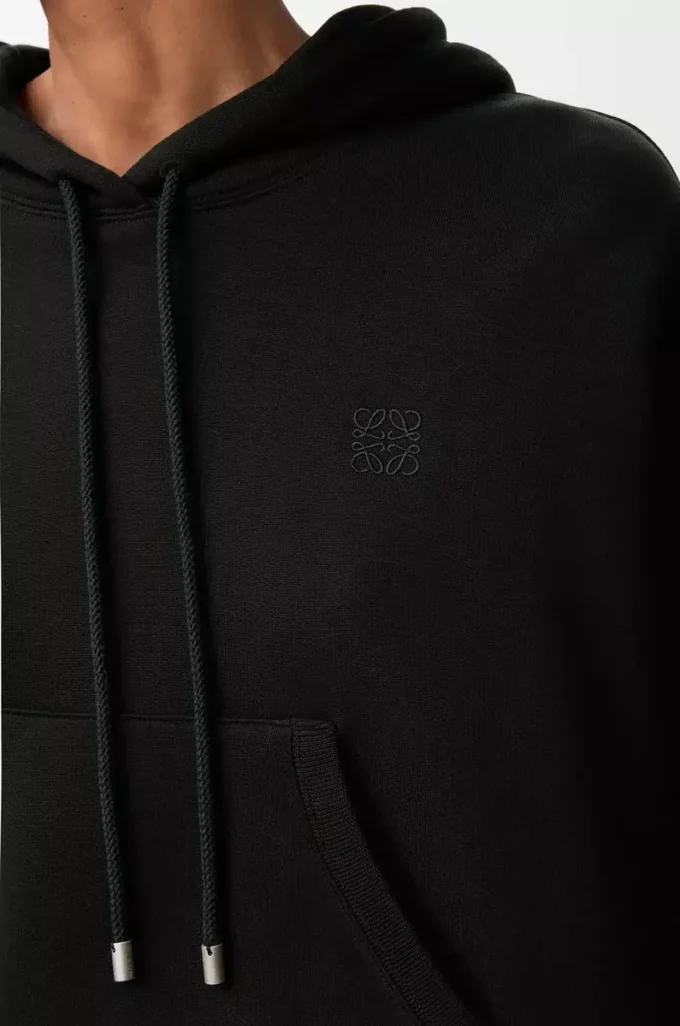 Trapeze hoodie in cotton blend Black Trapeze hoodie in cotton blend Black