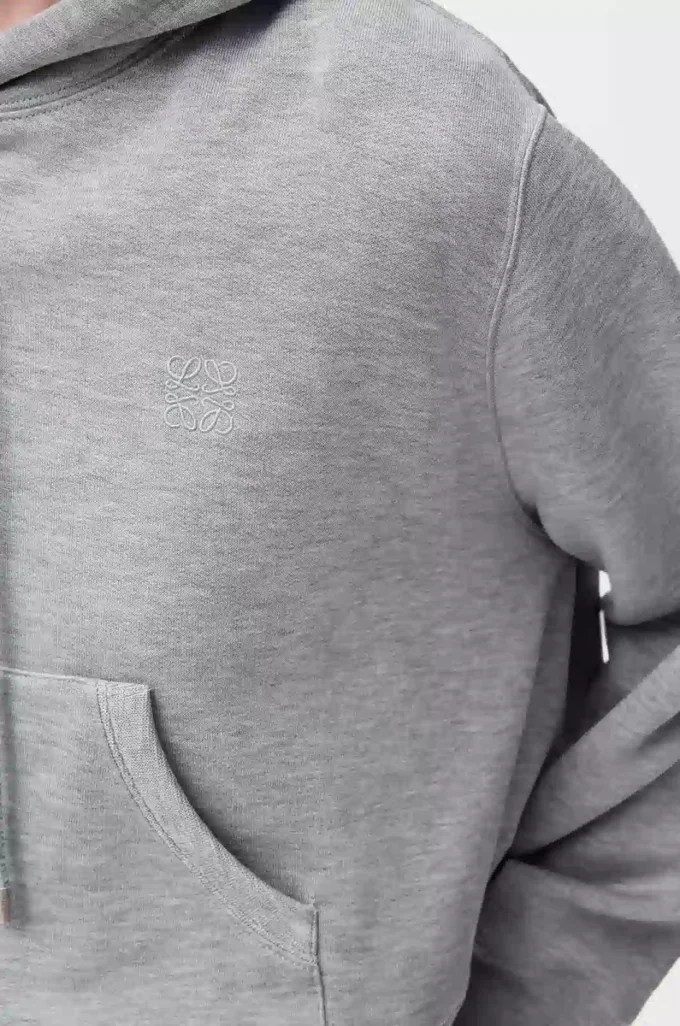 Trapeze hoodie in cotton blend Grey Melange Trapeze hoodie in cotton blend Grey Melange