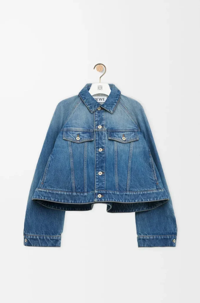 Trapeze jacket in denim Denim Blue Trapeze jacket in denim Denim Blue