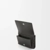 Trifold wallet in soft grained calfskin Black