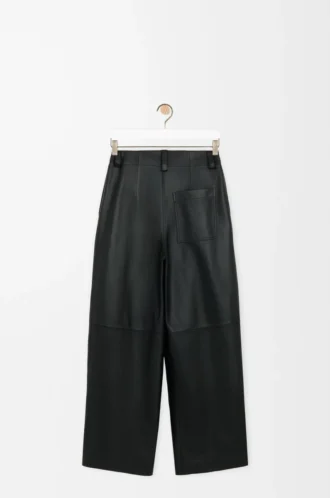 Trousers in nappa lambskin Black