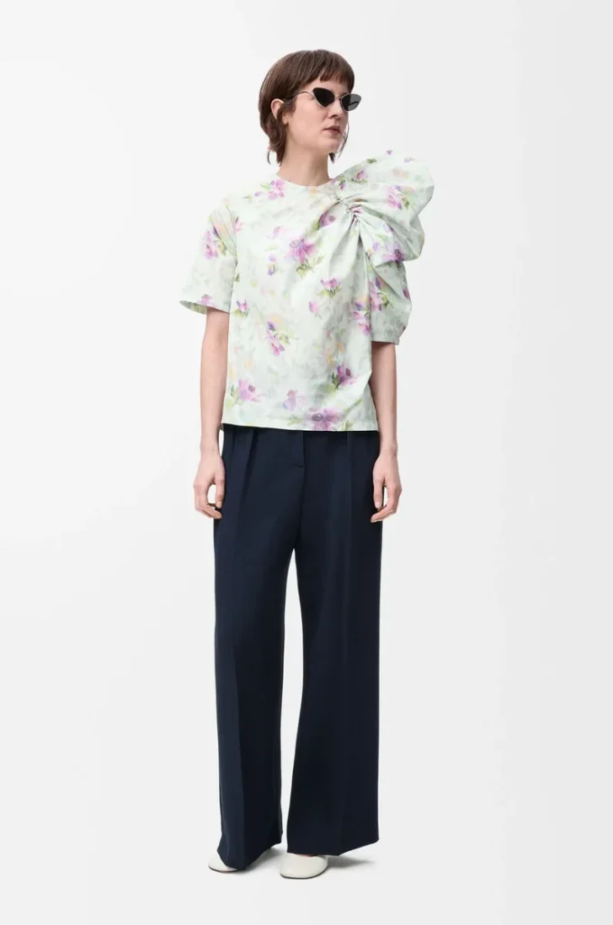 Trousers in stretch viscose Midnight Blue Trousers in stretch viscose Midnight Blue