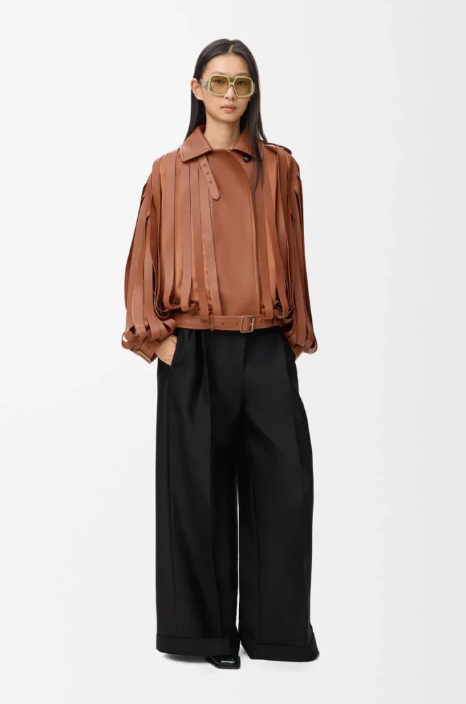 Trousers in wool and silk Black Trousers in wool and silk Black