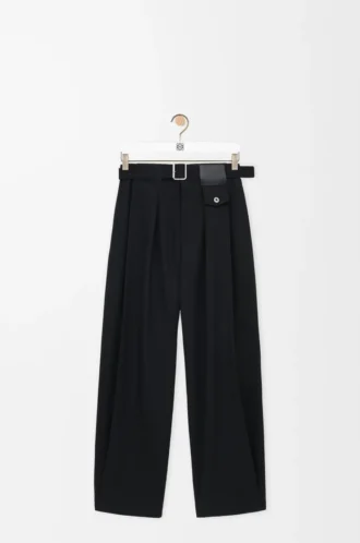 Trousers in wool Black Trousers in wool Black