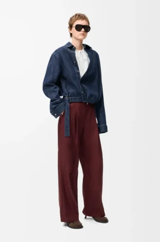 Trousers in wool Burgundy Trousers in wool Burgundy