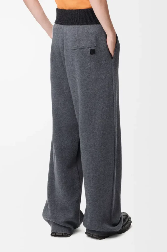 Trousers in wool Grey Melange