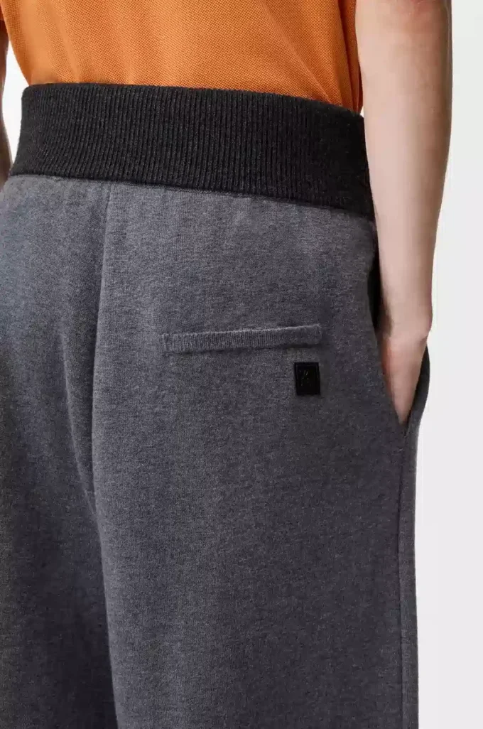 Trousers in wool Grey Melange