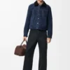 Anagram baggy jeans in denim Black